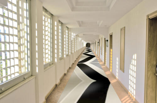 corridoio hotel Rimini